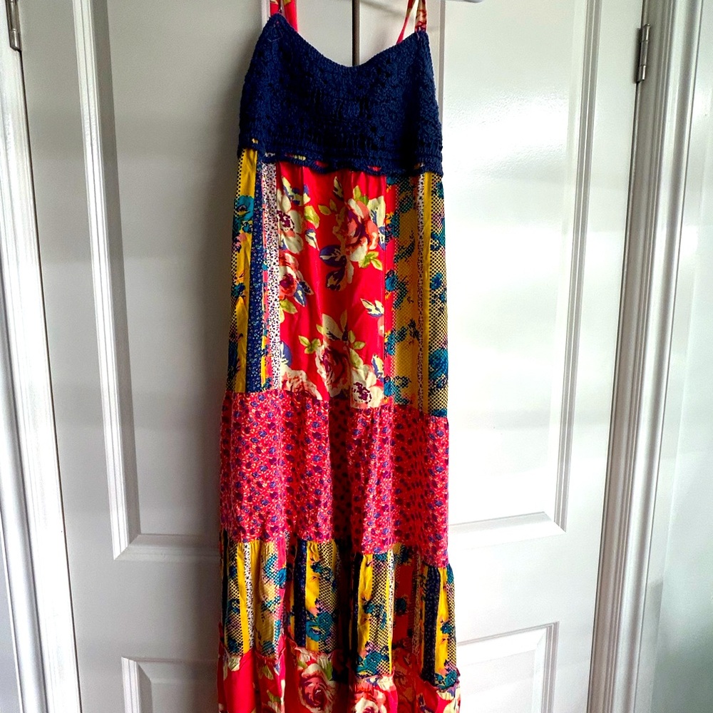 Colorful Floral Maxi Dress Mossimo size l